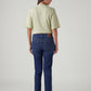 Women's Blue Wedgie Straight Fit High Rise Jeans - Back View