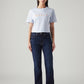 Women's Indigo Wedgie Straight Fit High Rise Jeans - Front View