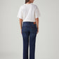 Women's Dark Blue Wedgie Straight Fit High Rise Jeans - Back View