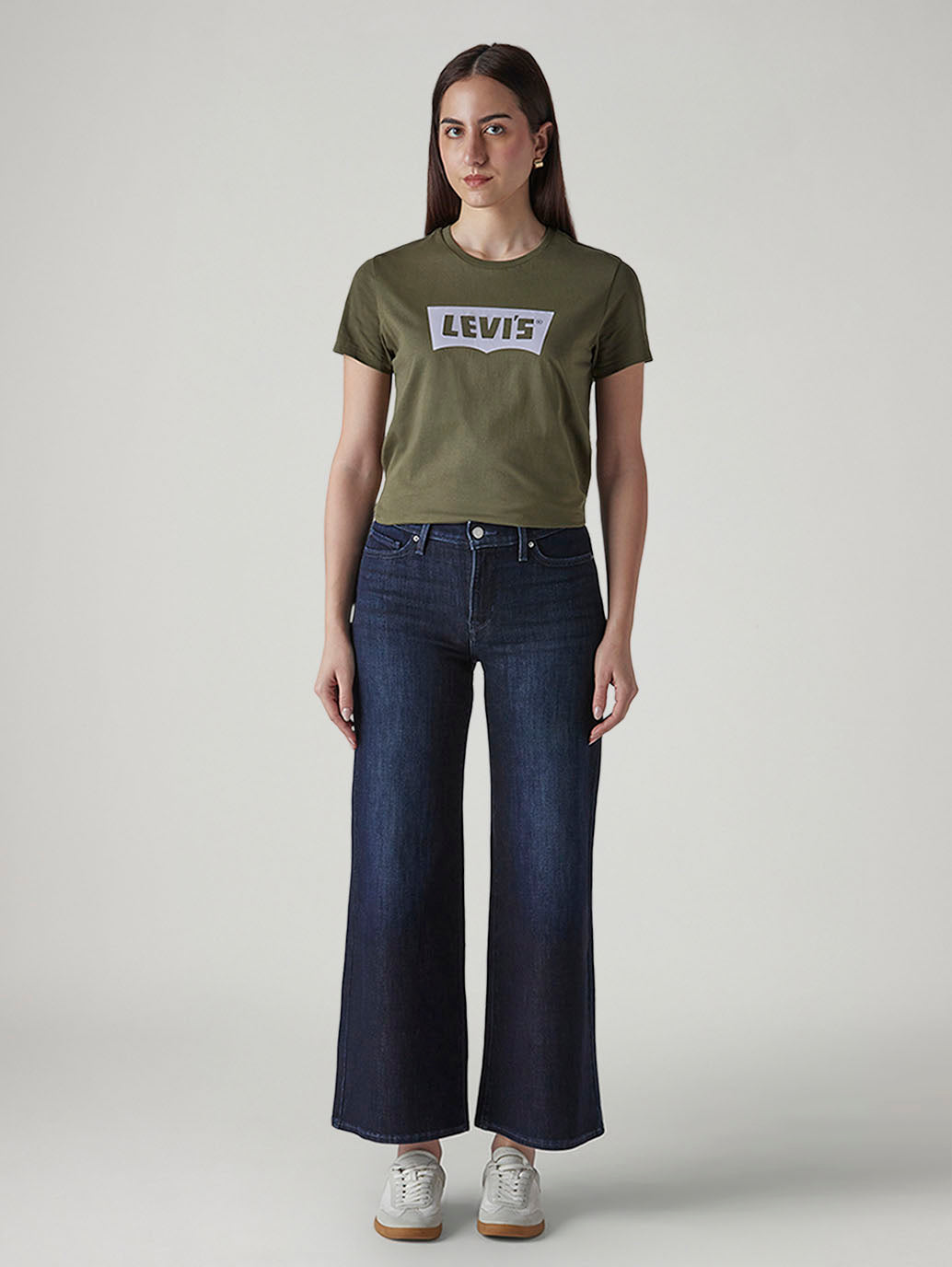 Women's Dark Indigo Wedgie Straight Fit High Rise Jeans