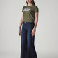 Women's Dark Indigo Wedgie Straight Fit High Rise Jeans - Side View