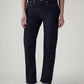 Women's Dark Indigo Wedgie Straight Fit High Rise Jeans - Front View