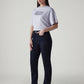 Women's Dark Indigo Wedgie Straight Fit High Rise Jeans - Side View