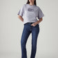 Women's Dark Indigo Wedgie Straight Fit High Rise Jeans - Front View