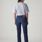 Women's Dark Indigo Wedgie Straight Fit High Rise Jeans - Back View