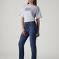 Women's Dark Indigo Wedgie Straight Fit High Rise Jeans - Side View