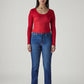 Women's Blue Wedgie Straight Fit High Rise Jeans - Front View