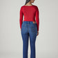 Women's Blue Wedgie Straight Fit High Rise Jeans - Back View