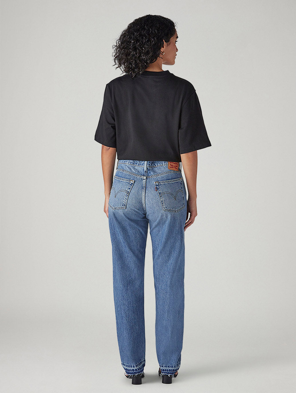 Women's Blue Wedgie Straight Fit High Rise Jeans - 20 View