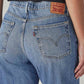 Women's Blue Wedgie Straight Fit High Rise Jeans - 20 View