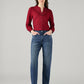 Women's Blue Wedgie Straight Fit High Rise Jeans - Styleshot View