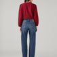 Women's Blue Wedgie Straight Fit High Rise Jeans - Back View