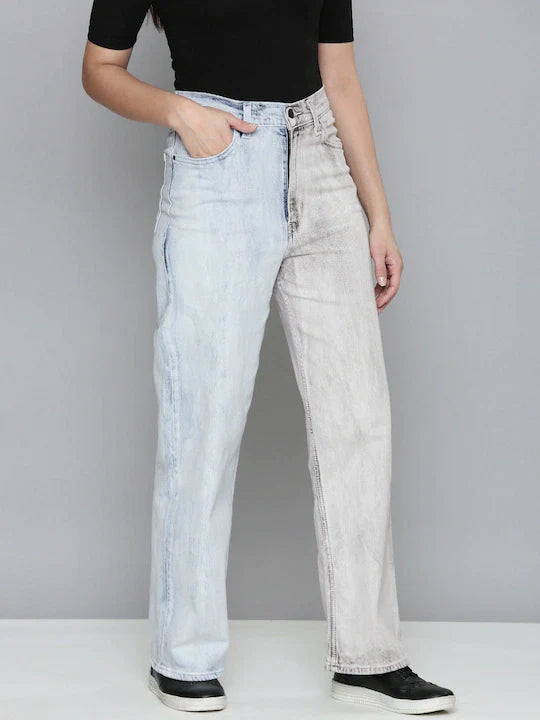 Levi's x Deepika Padukone Dual Coloured High Loose Jeans