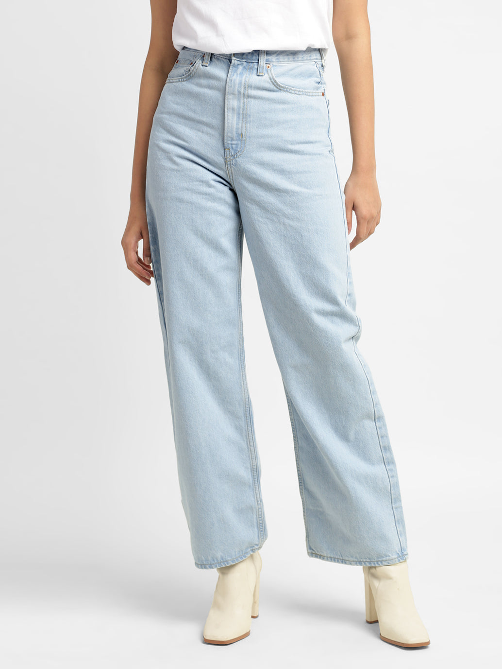 Women's High Rise Loose Fit Jeans