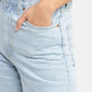 Women's Blue Loose Fit High Rise Jeans - cd9d532b-0d6b-4e1a-9b12-8c94a974a4cb View