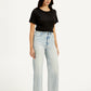 Women's Blue Loose Fit High Rise Jeans - 20 View