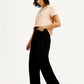 Women's Black Loose Fit High Rise Jeans - Styleshot View