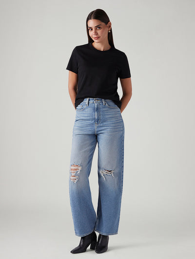 levi's Women's Light Blue Loose Fit High Rise Jeans-picture-29