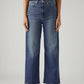 Women's Light Indigo Loose Fit High Rise Jeans - Front View