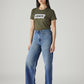 Women's Blue Loose Fit High Rise Jeans - Side View