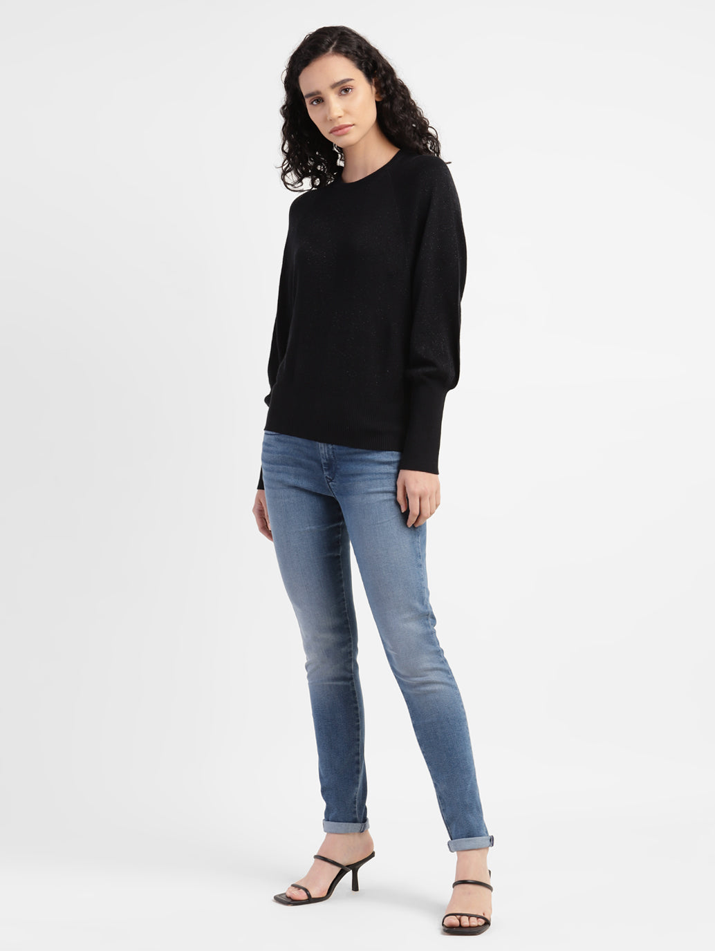 Women's 711 Blue Skinny Fit Mid Rise Jeans