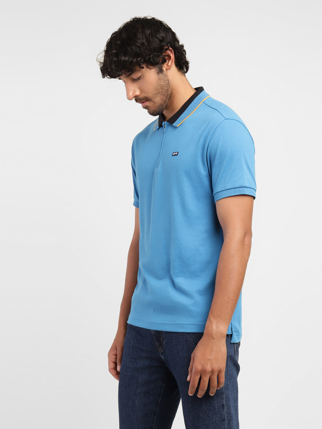 Men's Solid Polo T-shirt