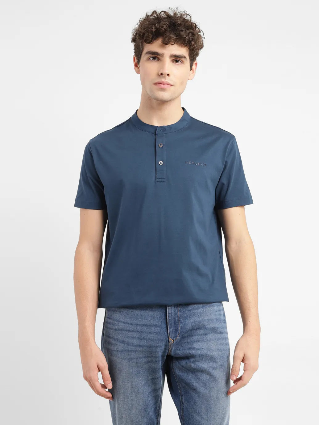 Men's Redloop Solid Slim Fit T-shirt