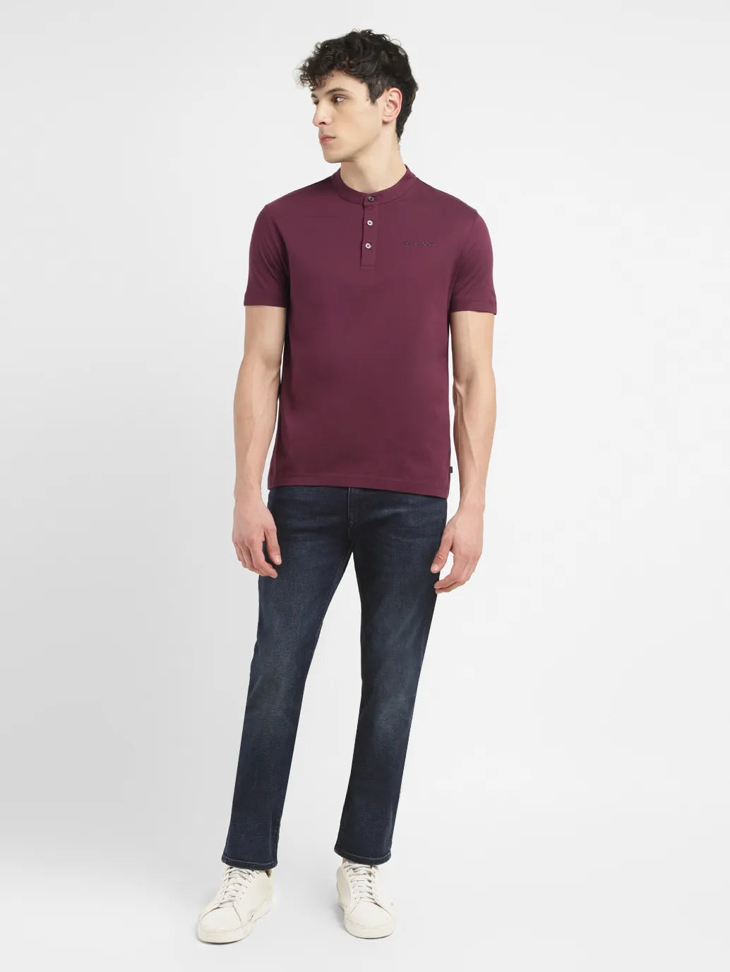 Men's Redloop Solid Slim Fit T-shirt