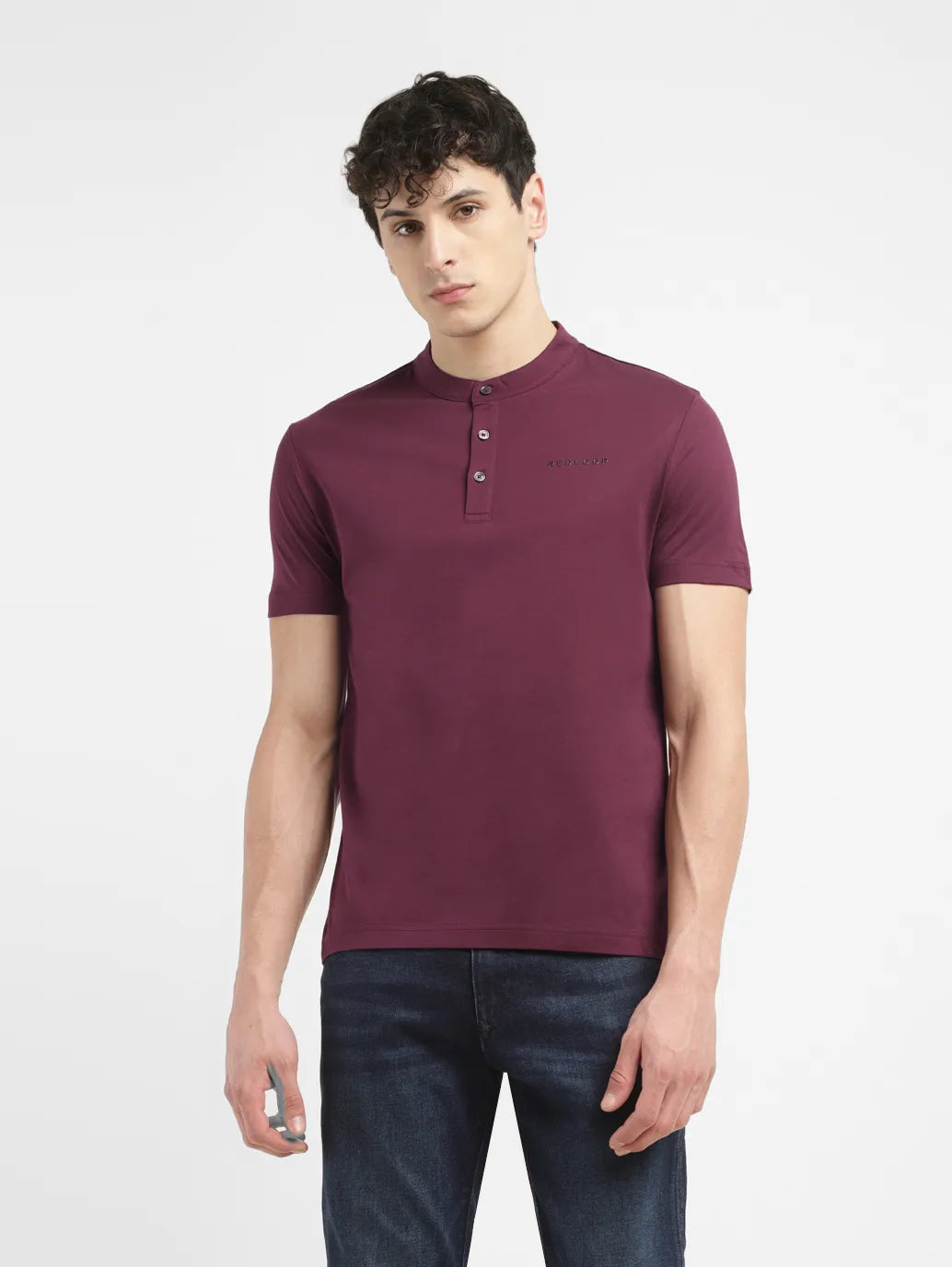 Men's Solid Slim Fit T-shirt