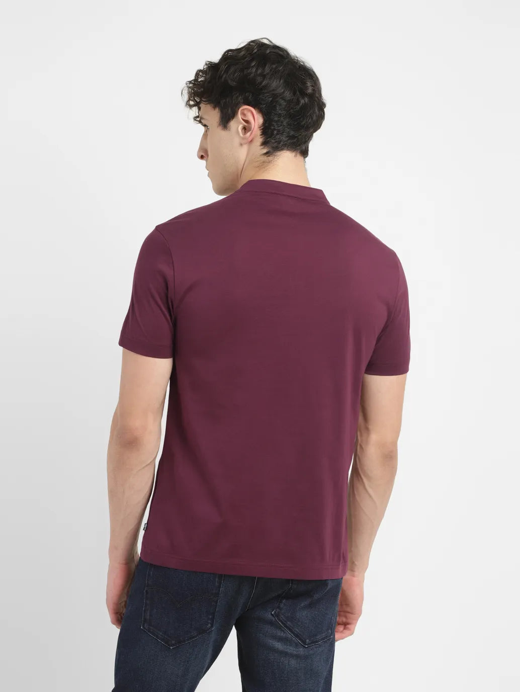 Men's Solid Slim Fit T-shirt