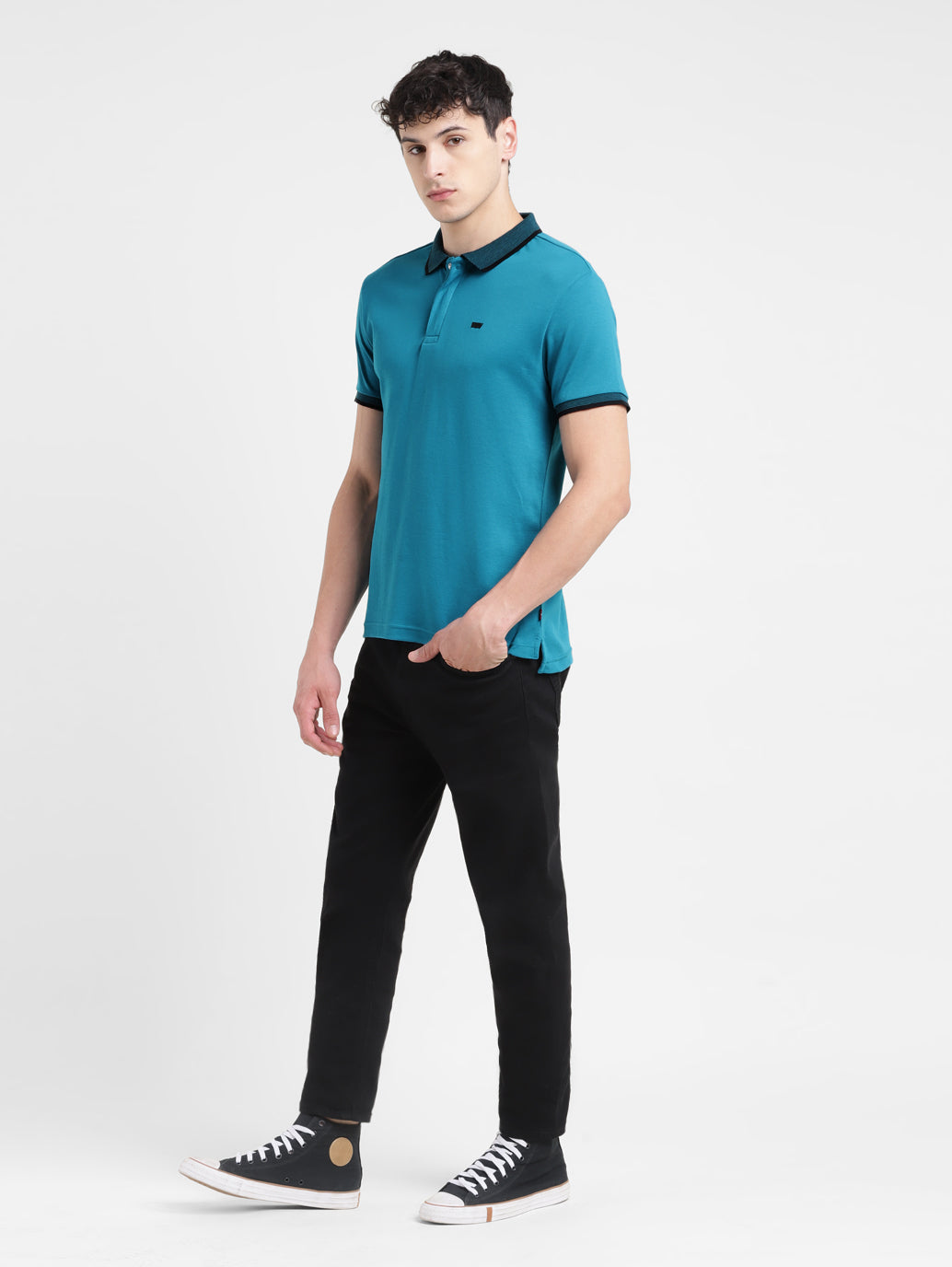 Men's Solid Polo T-shirt