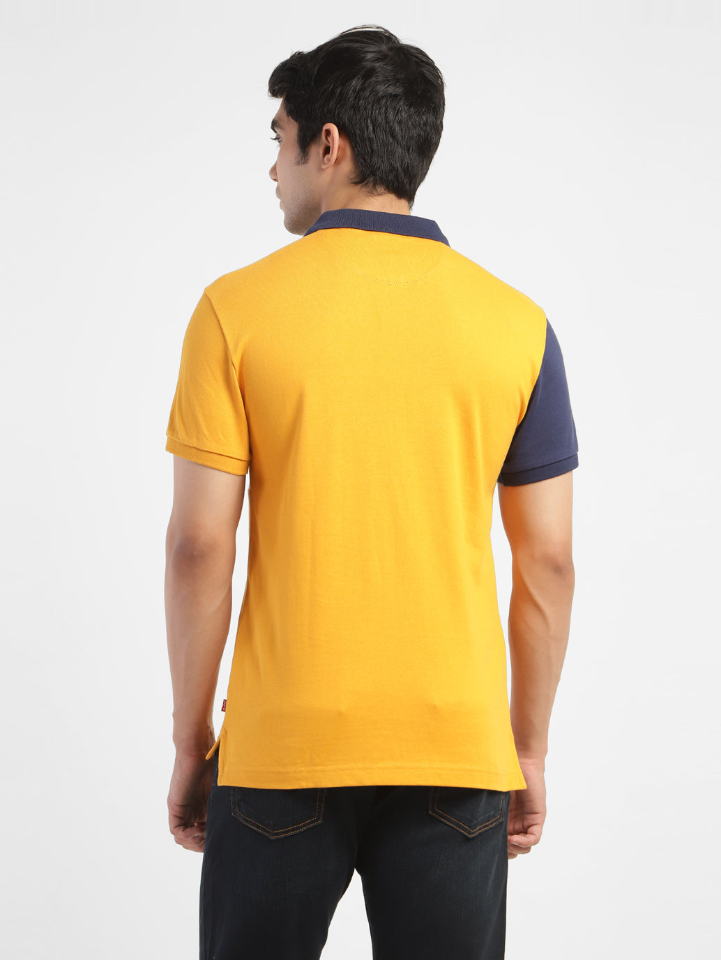 Men's Color Block Polo T-Shirt