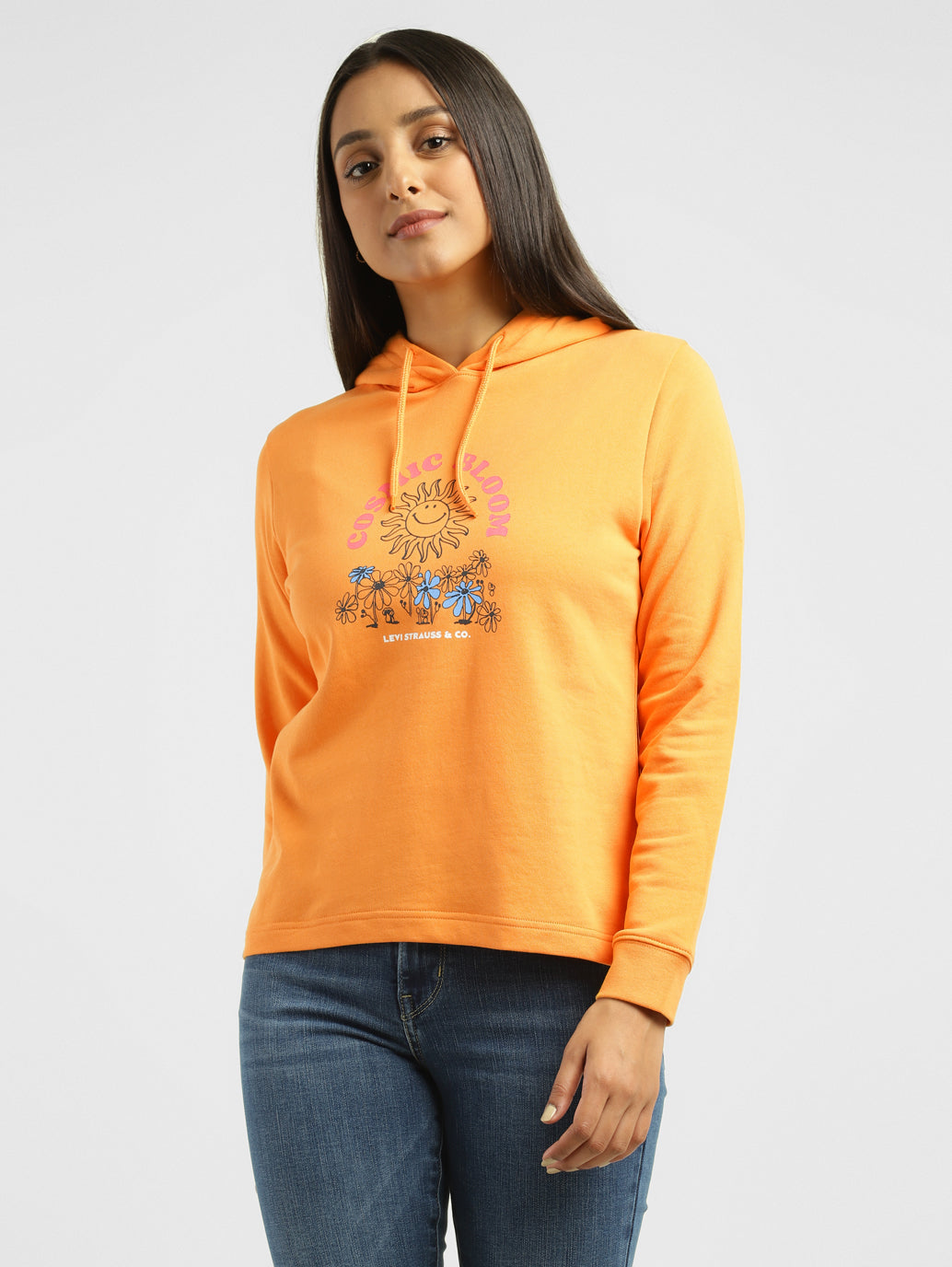 Women's Graphic Print Hooded Sweatshirt