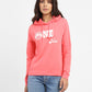 Women's Printed Pink Hooded Sweatshirt - 56b3b8a3-5168-4f2a-8619-f8ecd394b8ce View