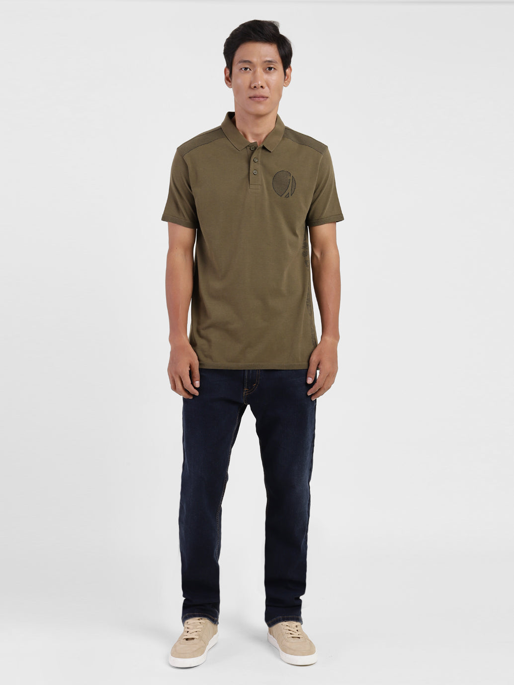 Men's Printed Polo T-shirt