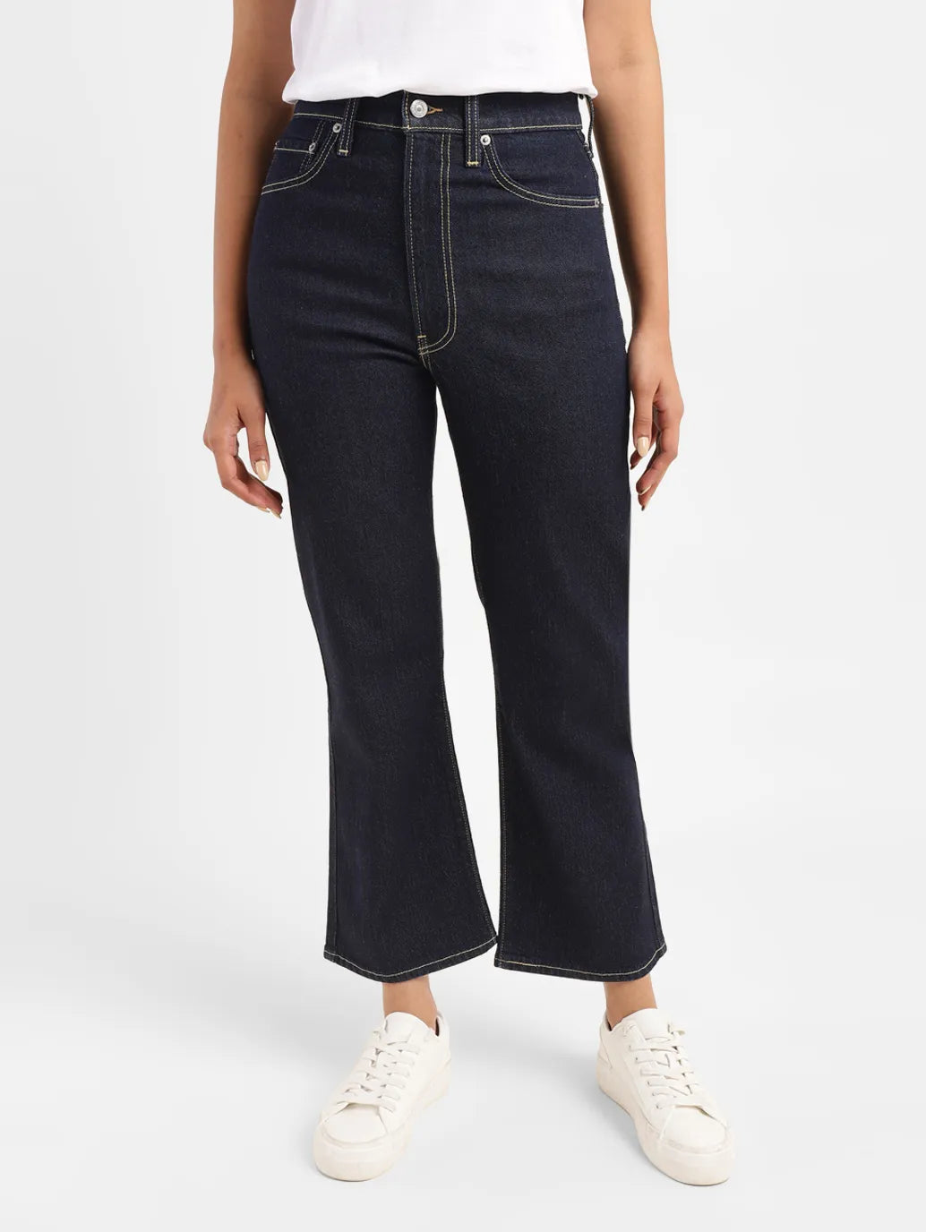 Levi's ribcage crop flare jeans best sale