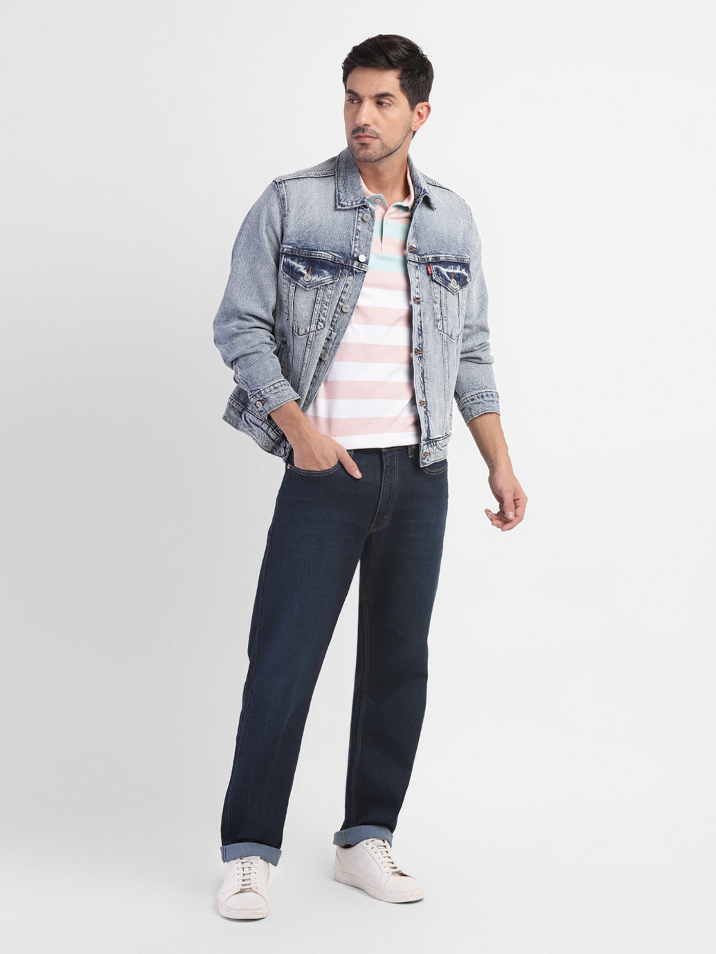 Men's 550'92 Blue Loose Fit Mid Rise Jeans