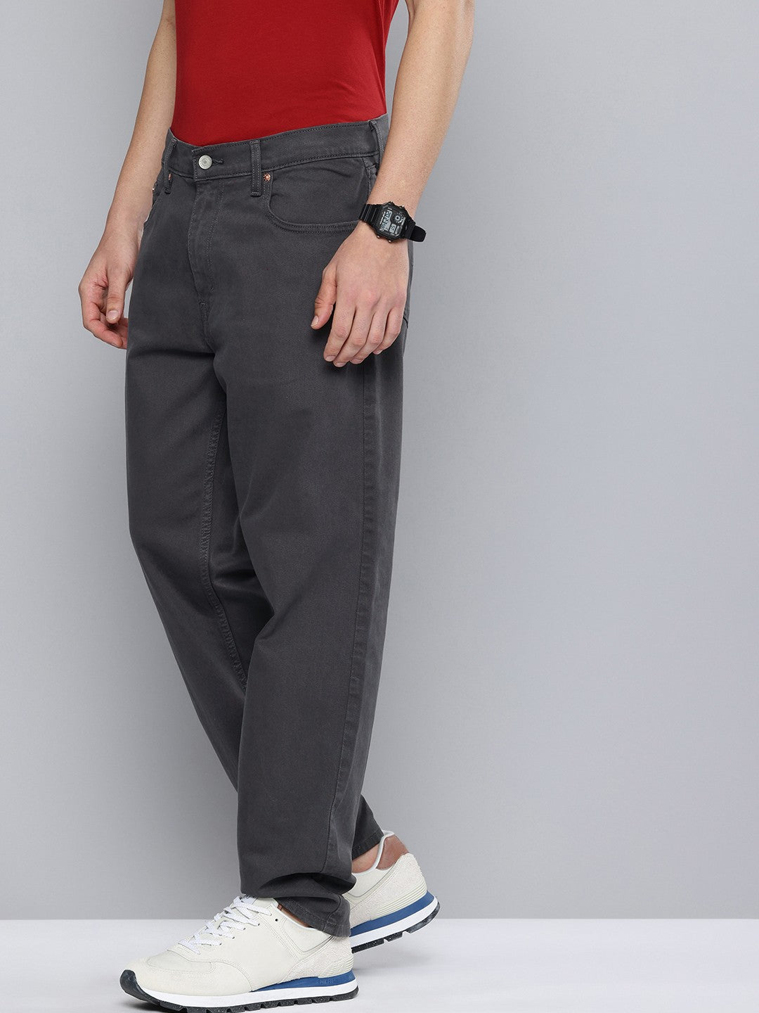 Men's 550'92 Grey Loose Fit Mid Rise Jeans - 2 View