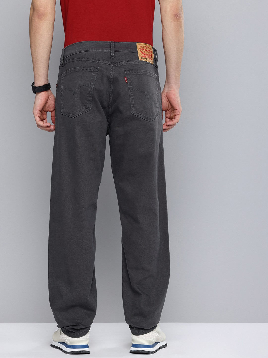 Men's 550'92 Grey Loose Fit Mid Rise Jeans - 3 View