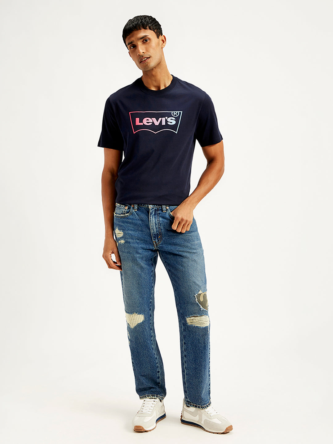 Men's 550'92 Blue Loose Fit Mid Rise Jeans