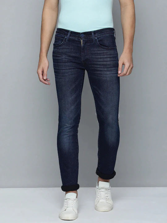 Men's Redloop 65504 Blue Skinny Fit Mid Rise Jeans