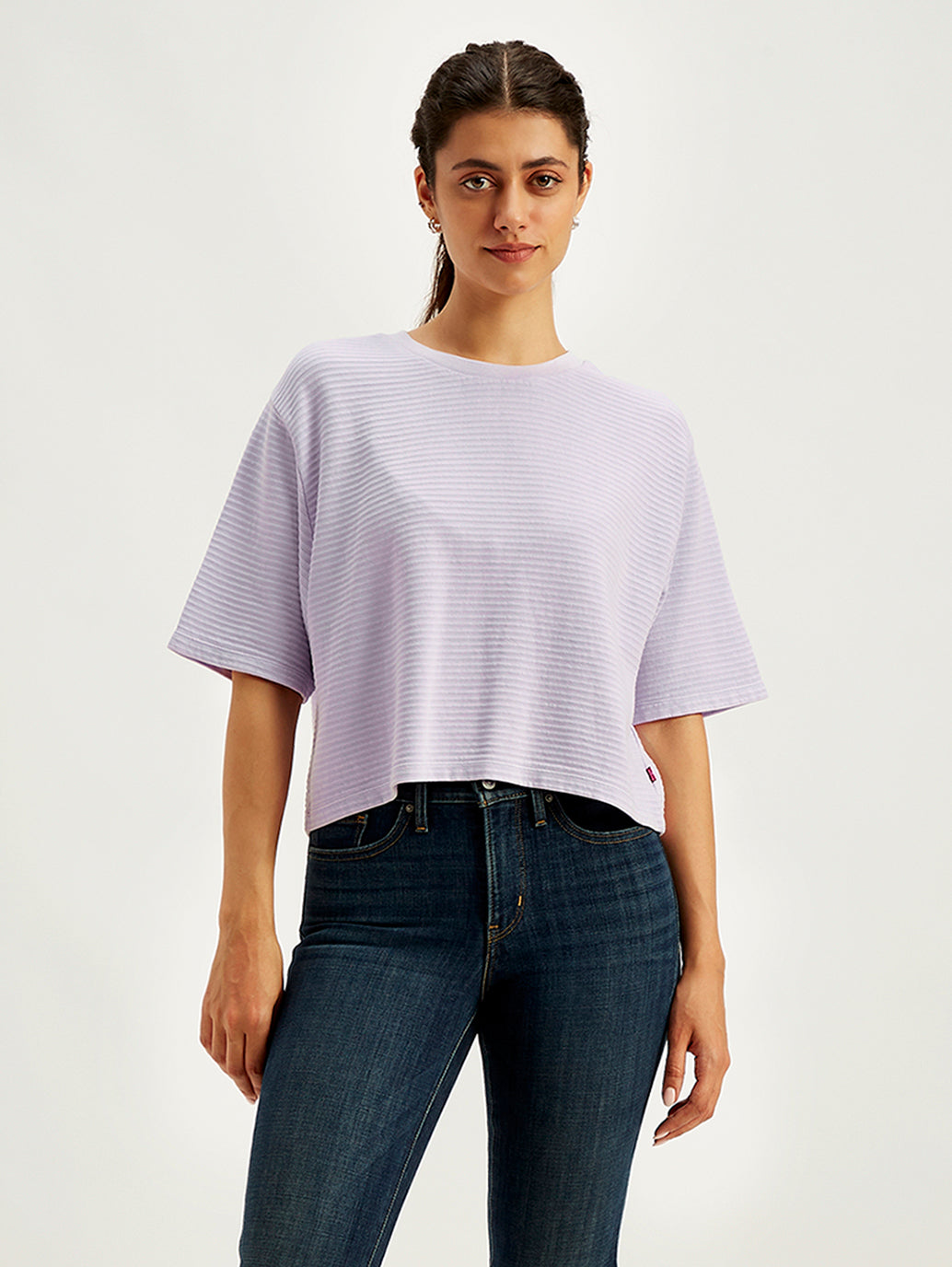 Women's Textured Relaxed Fit T-Shirt