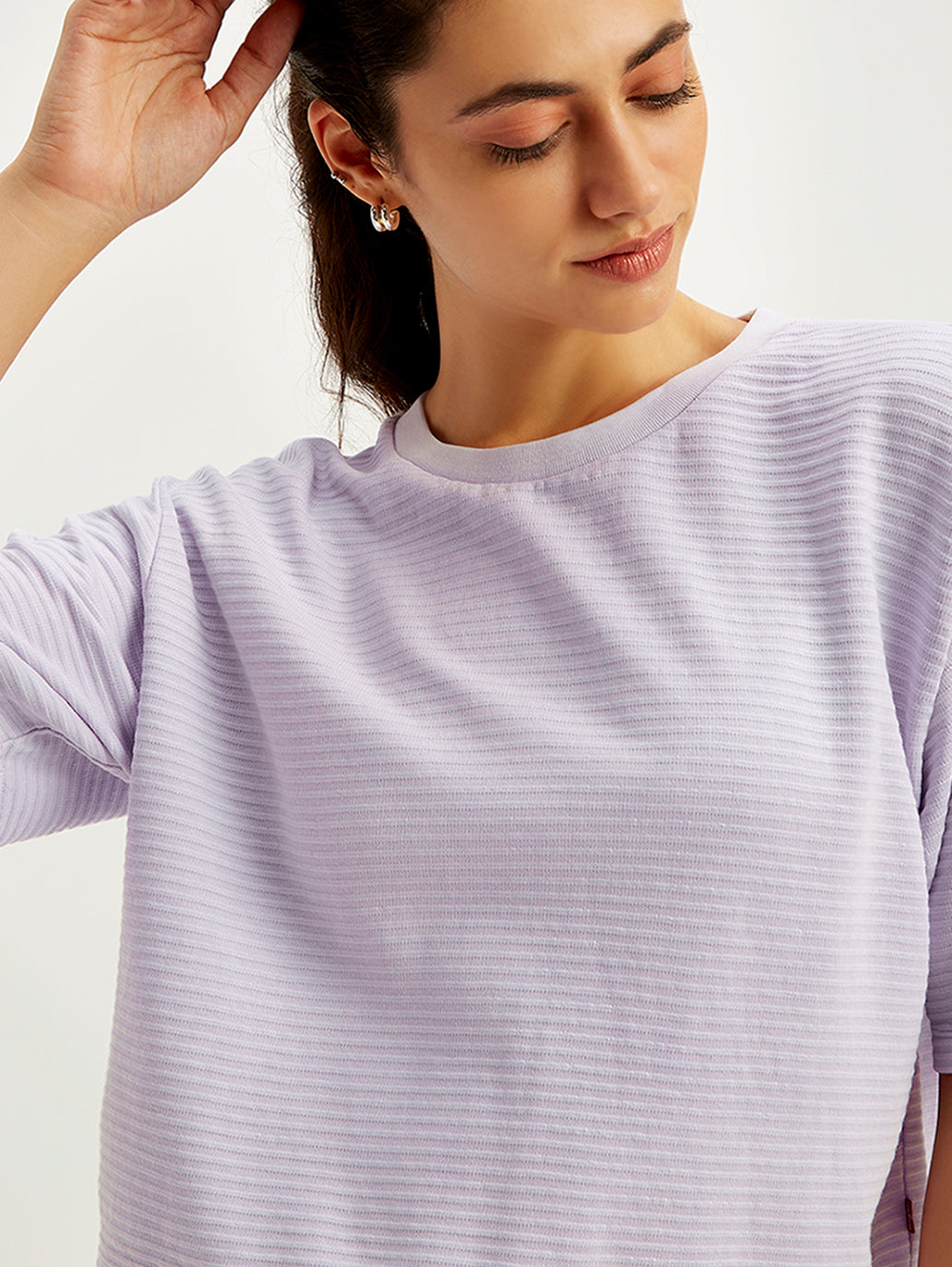 Women's Textured Relaxed Fit T-Shirt