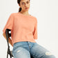 Women's Textured Relaxed Fit T-Shirt - 51c51a54-78ec-47c1-a4d1-4f4ba3ed8a44 View