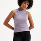 Women's Textured Mock Neck Tank Top - 4ed1b2e1-4d8d-4fcc-802f-e369a8d69028 View
