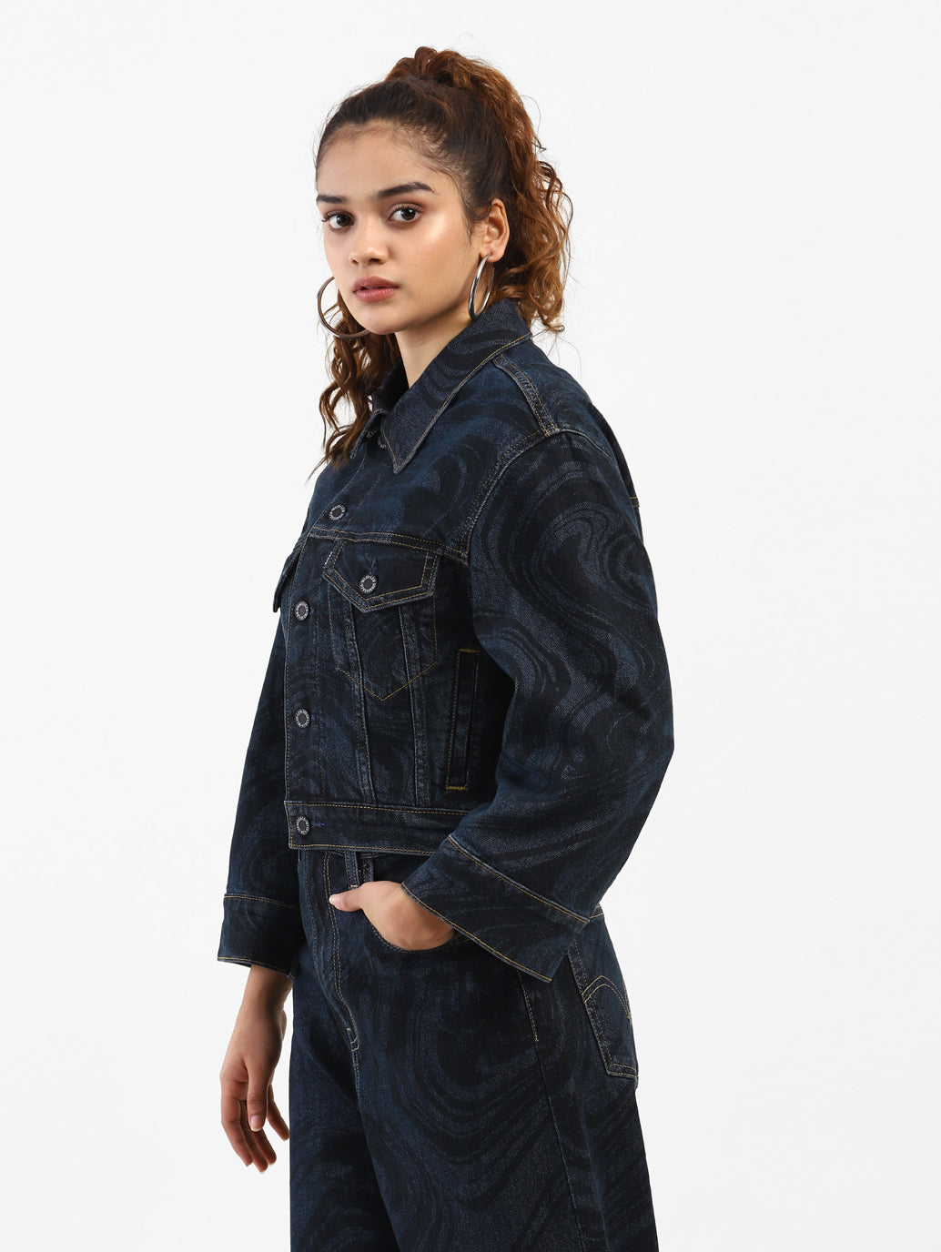 Levi's x Deepika Padukone Hydro-Dipped Trucker Jacket