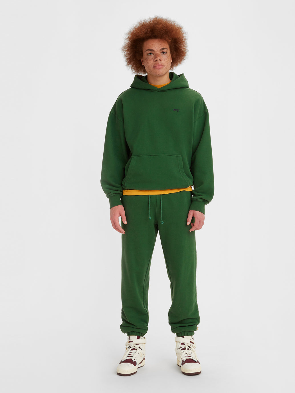 Men's Gold Tab Green Sweatpants