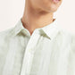 Men's Striped Relaxed Fit Shirt - Detail View