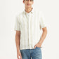 Men's Striped Relaxed Fit Shirt - Front View