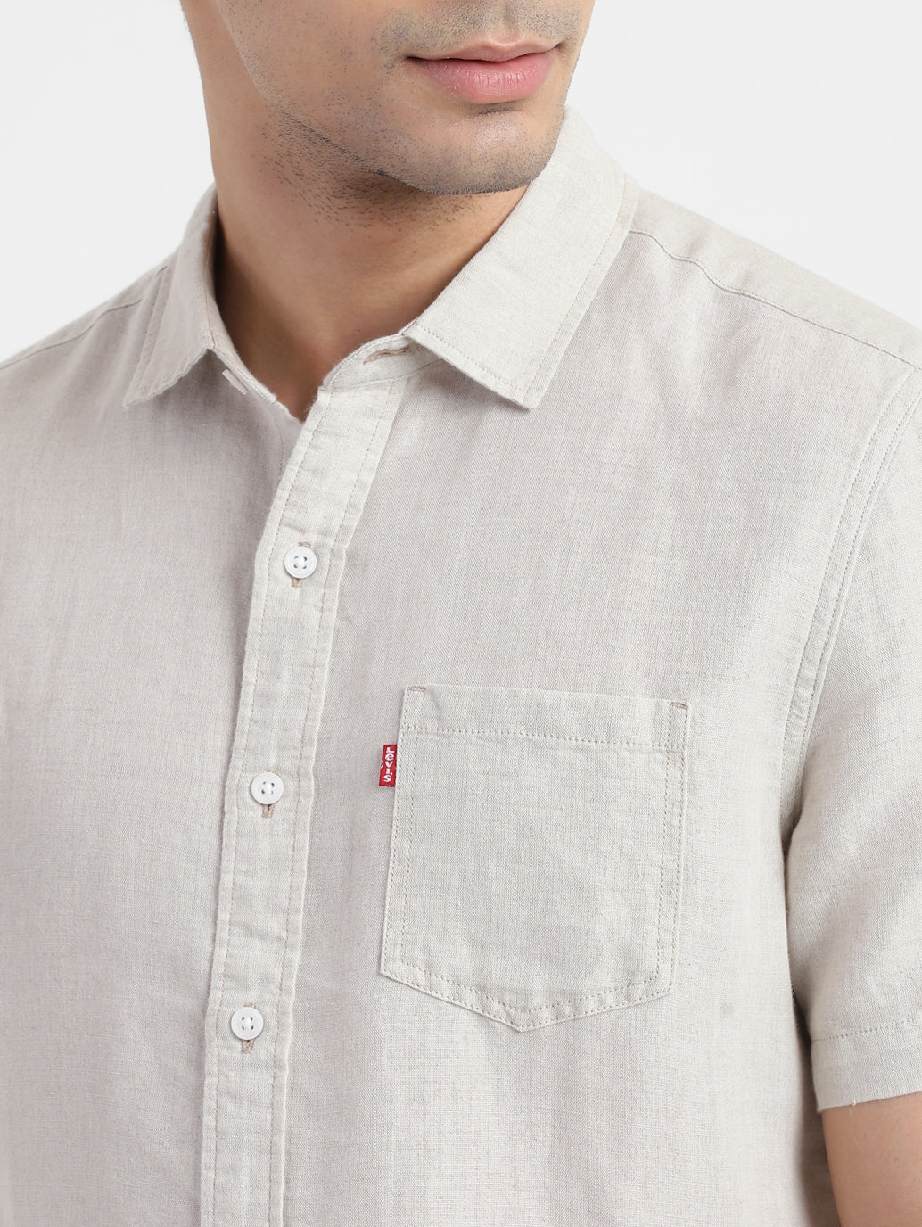 Men's Solid Spread Collar Shirt - 9fdf8cb6-8631-47a1-ac53-12af636d4d70 View